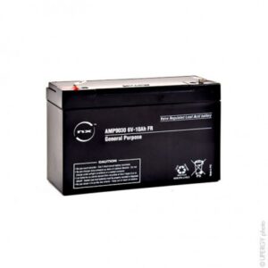 Batterie plomb AGM s 6v 10Ah T2 AMP9030