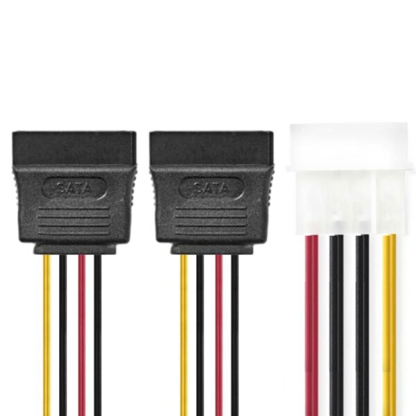 Adaptateur en Y Molex vers 2x Sata - Reconditionné