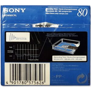 Sony MiniDisc Shock blue 80 minutes