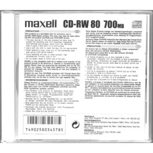 Maxell CD-RW 80 700 Mo 1-4x