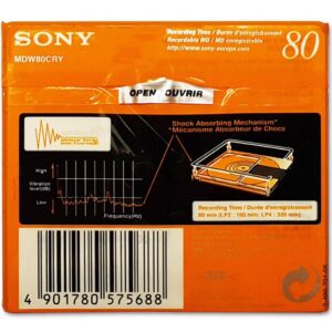 Sony MiniDisc Shock orange 80 minutes