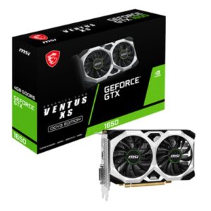 Carte Graphique VENTUS GeForce GTX 1650 D6 XS OCV3 4GB GDDR6 HDMI/DVI/DP PCIe3.0 * DUAL-GTX1650-4G