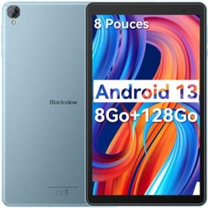 Tablette BLACKVIEW Tab 50 8 HD IPS 4/128Go WiFi6 Andr13 bleu