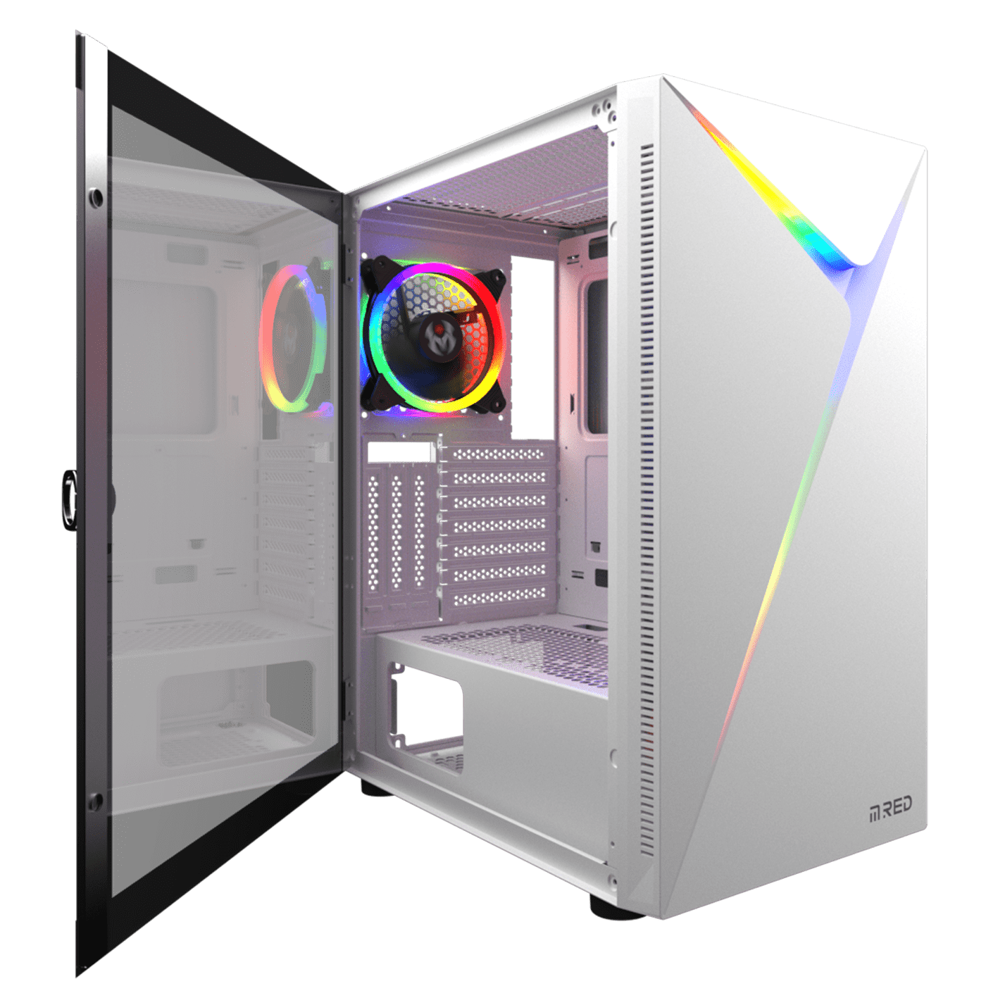 BOITIER Cobalt Blanc MR-016 MT/Sans Alim/ATX