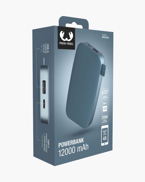 FRESH N REBEL - Powerbank 12000 mAh USB-C - Ultra Fast Charging & 20W – Image 2
