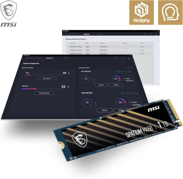 1To M.2 NVMe Gen4 - SPATIUM M450 V1 – Image 7