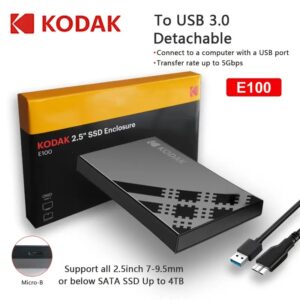 E100 Boitier EXT. USB3.0 pour HDD/SSD 2,5 SATA