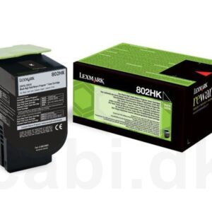 Toner Lexmark 802HK – 80C2HK0 – Noir – 4000 Pages