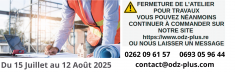 Fermeture Juillet/Aout 2025
